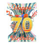 3D kaart - swing cards - 70 - happy birthday