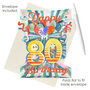 3D kaart - swing cards - 80 - happy birthday