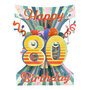 3D kaart - swing cards - 80 - happy birthday