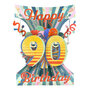 3D kaart - swing cards - 90 - happy birthday