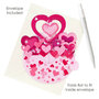 3D kaart - pirouettes cards - love - hartjes