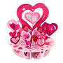 3D kaart - pirouettes cards - love - hartjes