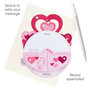 3D kaart - pirouettes cards - love - hartjes