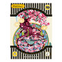 3D kaart - pirouettes cards - kersenbloesem