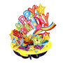 3D kaart - pirouettes cards - happy birthday - vallende sterren