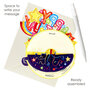 3D kaart - pirouettes cards - happy birthday - vallende sterren