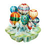 3D kaart - pirouettes cards - heteluchtballonnen