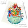 3D kaart - pirouettes cards - robots