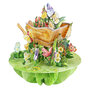 3D kaart - pirouettes cards - kruiwagen met bloemen en vlinders