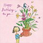 verjaardagskaart quentin blake woodmansterne - happy birthday to you - bloemen