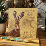 verjaardagskaart alex clark - hares wishing you a happy birthday - haas