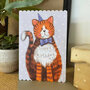 verjaardagskaart alex clark - happy birthday - kat met vlinderdas
