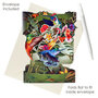 3D kaart - swing cards - kolibrie
