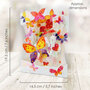 3D kaart - swing cards - vlinders
