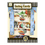 3D kaart - swing cards - katten in boekenkast