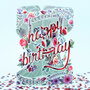 3D verjaardagskaart - swing cards - happy birthday