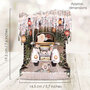 3D trouwkaart - swing cards - auto, love