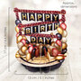 3D kaart - pirouettes cards - happy birthday - ballonnen