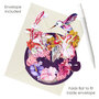 3D kaart - pirouettes cards - kolibries