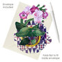 3D kaart - pirouettes cards - orchidee