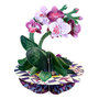3D kaart - pirouettes cards - orchidee