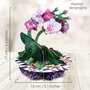 3D kaart - pirouettes cards - orchidee