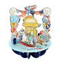 3D kaart - pirouettes cards - baby boy