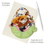 3D kaart - pirouettes cards - kittens