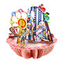 3D kaart - pirouettes cards - kermis