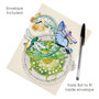 3D kaart - pirouettes cards - vlinder en libelle