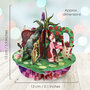3D kaart - pirouettes cards - alice in wonderland