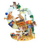 3d wenskaart - pendulum - katten op schommelstoel