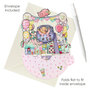 3D kaart - pirouettes cards - baby girl