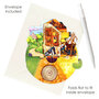 3D kaart - pirouettes cards - aladdin, gelaarsde kat en pinokkio