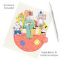 3D kaart - pirouettes cards - verjaardagskatten
