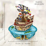 3D kaart - pirouettes cards - piratenschip
