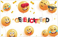 felicitatiekaart - gefeliciteerd - emoji