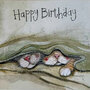 verjaardagskaart alex clark - happy birthday - verstopte katten