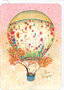 wenskaart correspondances Jehanne Weyman - bon voyage - luchtballon