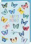 verjaardagskaart Mila - happy birthday - vlinders