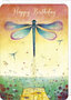 verjaardagskaart Jehanne Weyman - happy birthday - libelle
