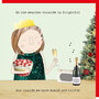 kerstkaart rosie made a thing - inside we have bublé and trifle