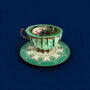 3D pop up wenskaart  - a cup of tea - kersenbloesem