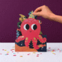 lasergesneden kaart met bewegende ogen - Aww! So Cute! - inktvis