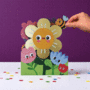 lasergesneden kaart met bewegende ogen - Aww! So Cute! - bloemen