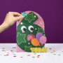 6 jaar - lasergesneden kaart met bewegende ogen - Aww! So Cute! - ballonnen