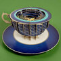 3D pop up wenskaart  - a cup of tea - zeedieren