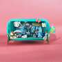 50 jaar - 3D pop up wenskaart  - message in a bottle - bloemen