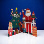 lasergesneden kerstkaart met bewegende ogen - Aww! So Cute! - kerstboom