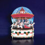 3d pop-up kerstkaart miniature greetings - draaimolen